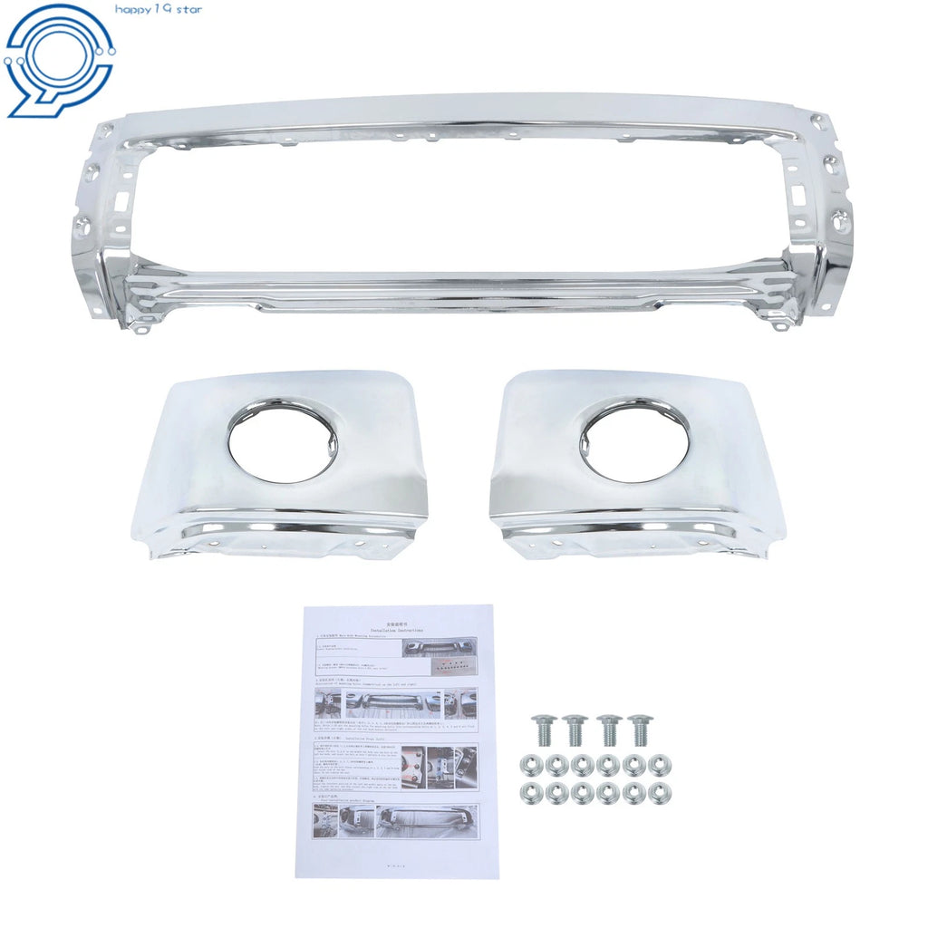 Split Chrome Steel Front Bumper for Toyota Tundra (2007–2013)