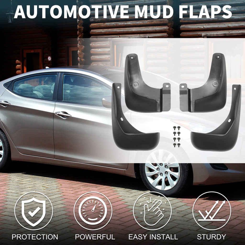 Mud Flap Splash Guard for Hyundai Elantra 1.8L 2.0L (2011–2016)