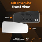 Heated Left Driver Side Mirror Glass for Ford Super Duty F250 (2017–2022) FL3Z17K707V