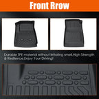 Set of 3D Floor Mats Liner for Chevy Colorado GMC Canyon (2015–2022)