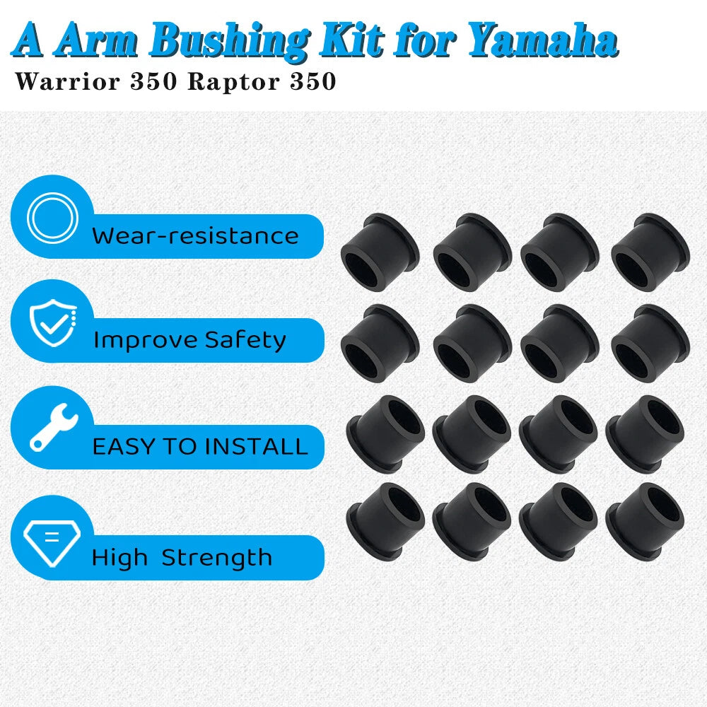 16 Pack A Arm Bushings Kit for Yamaha Warrior 350 YFM350X (1987–2004)