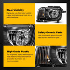 Driver Left Headlight for Chevy Camaro (2010–2013) Black Housing