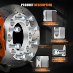 Set of 4 Wheel Spacers 1" 8x170 for Ford F-250 F-350 Super Duty (1999–2002)