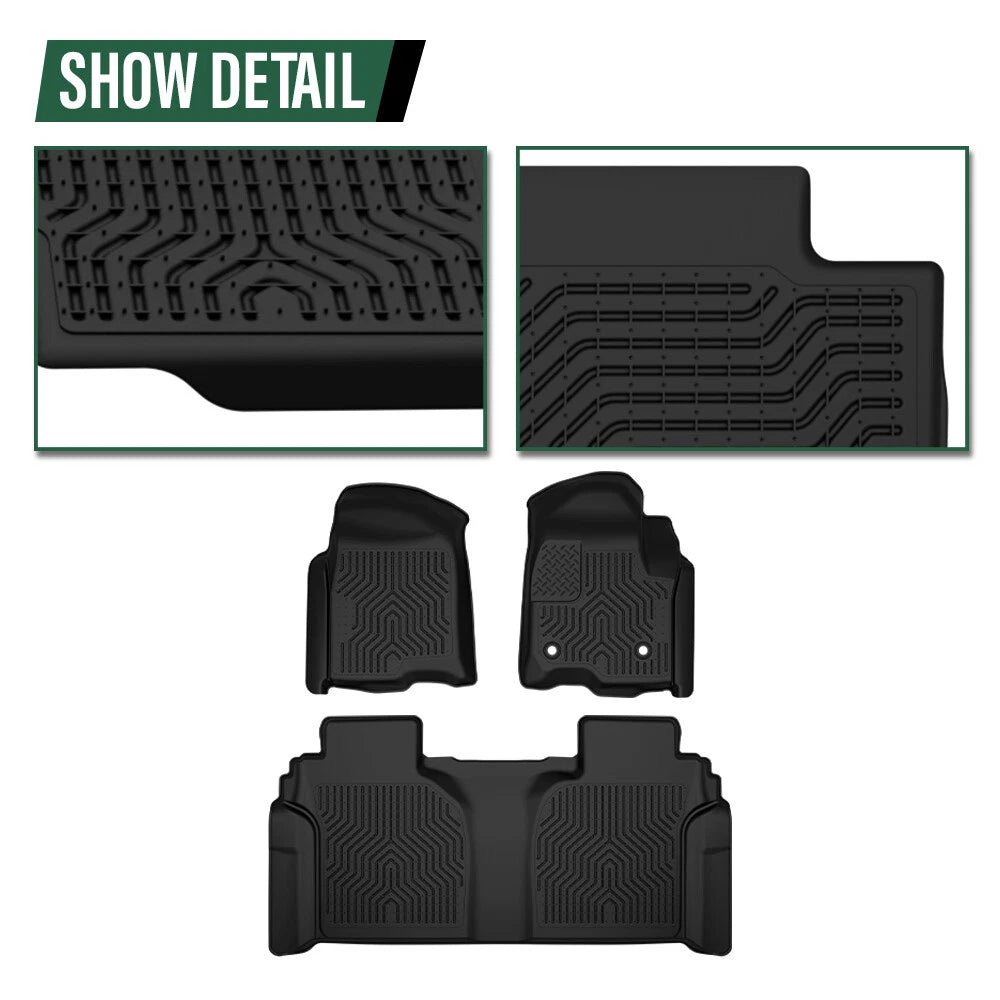 All Weather TPE Floor Mats for Tesla Model Y (2020–2024)