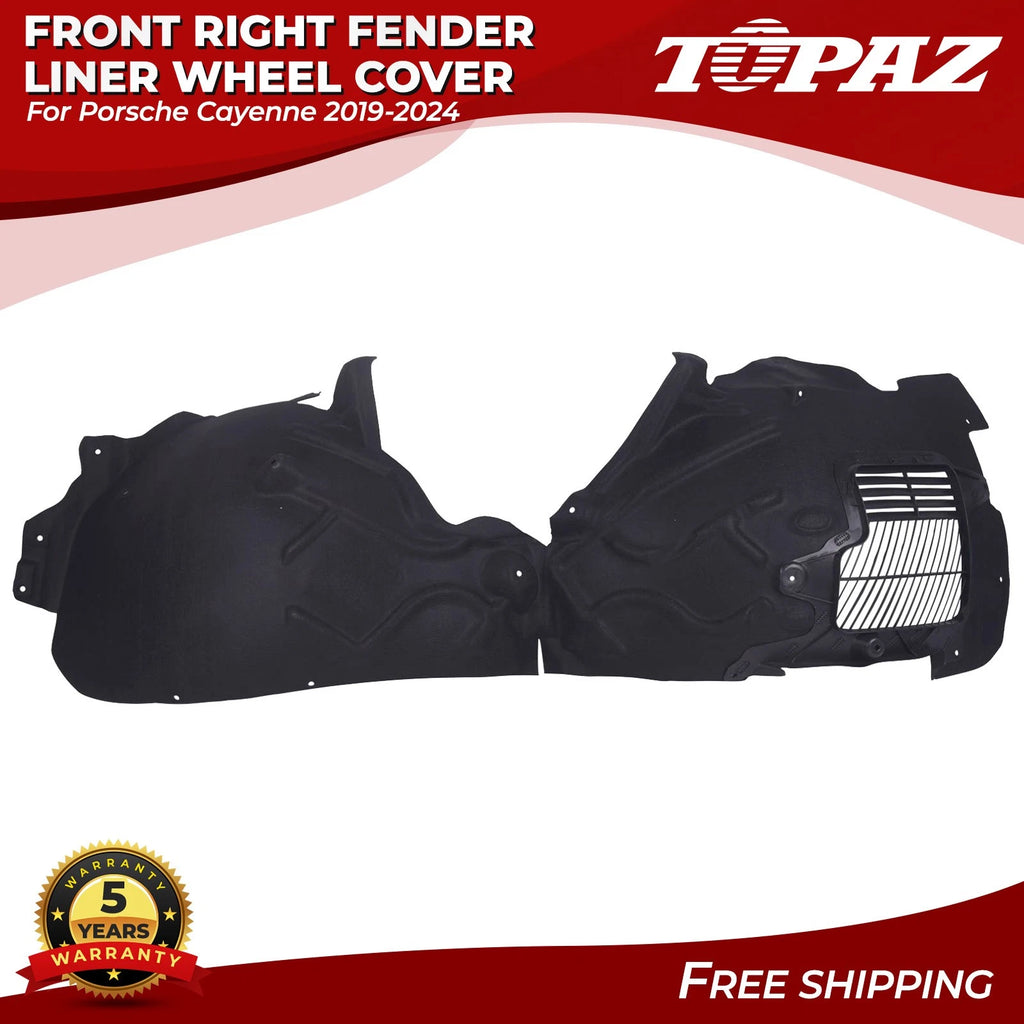 Front Right Fender Liner for Porsche Cayenne (2019–2024)