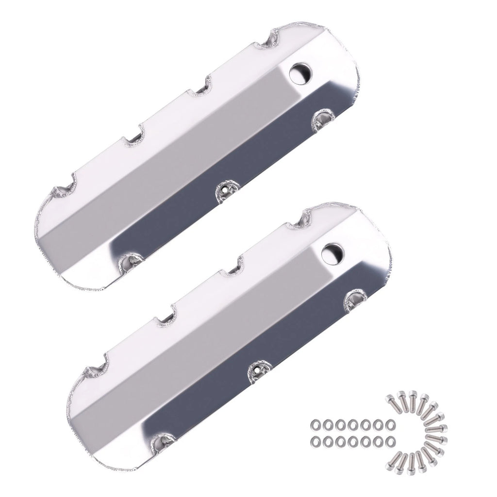 Fabricated Aluminum Tall Valve Covers for Big Block Chevy 427, 454 (1965–1995)