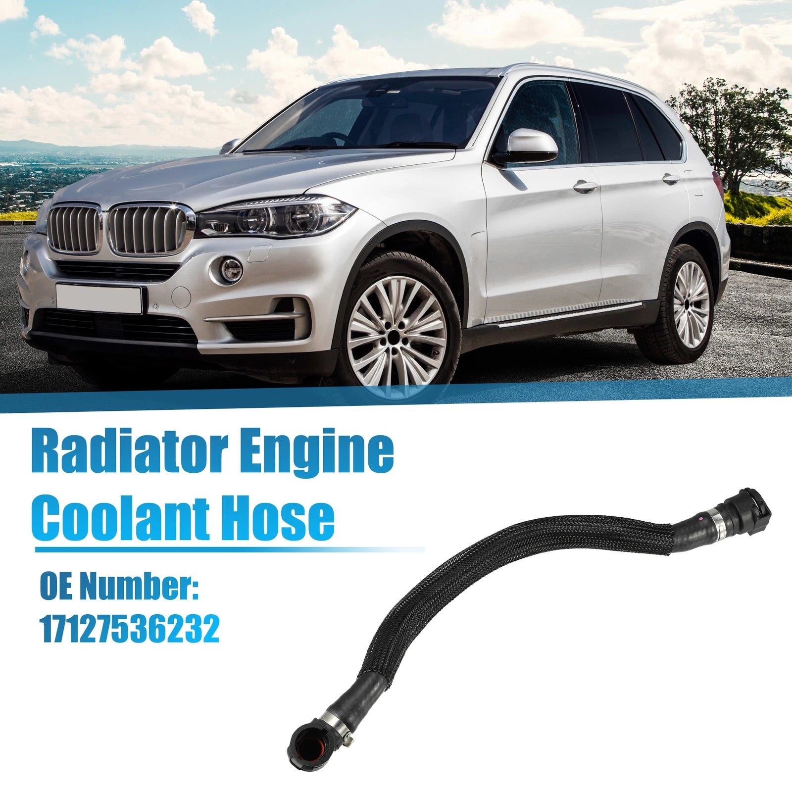 Radiator Coolant Hose for BMW X5 4.8i (2007–2008) No. 17127536232