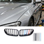 Gloss Black Double Line Grille for BMW 6 Series F06 F12 F13 (2012–2016)