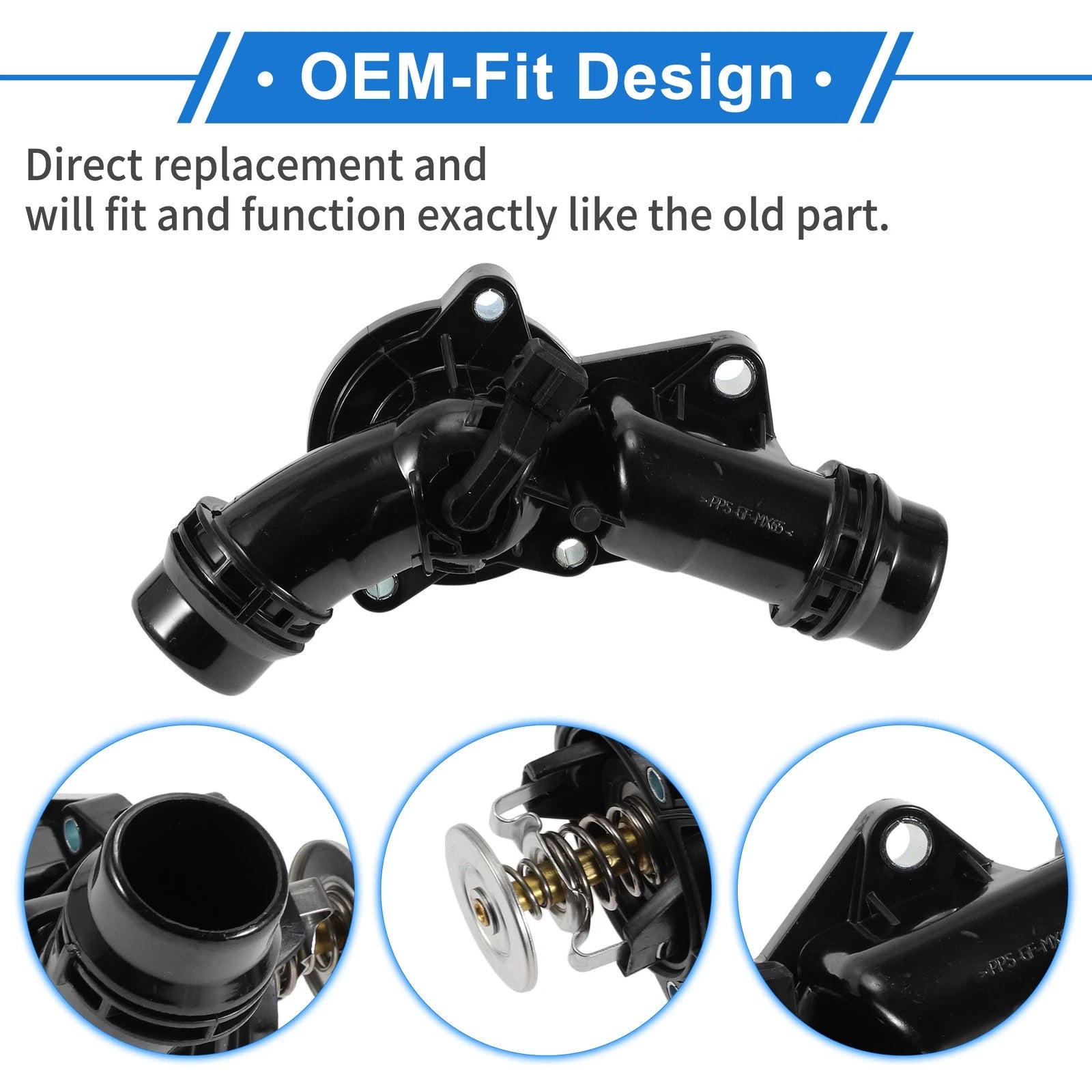 Thermostat Housing Assembly for BMW E46 323i 325i 328i 330i 525i (2000–2006)