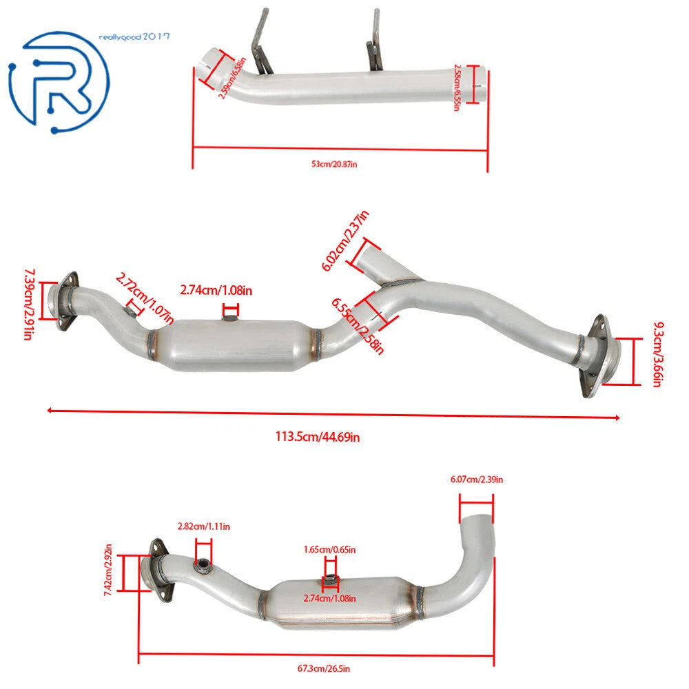 Y Pipe Catalytic Converter for Ford F150 2011-2014