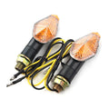 2X Mini Amber Turn Signal Lights for Harley Universal (12V LED)