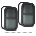 2 Pack 12" x 22" Vertical RV Windows for RV/Camper/Trailer/Cargo