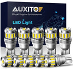 10X T10 LED License Plate Light Bulbs for Various Vehicles (6000K White)