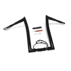 16" Black Prewired 32mm Ape Hanger Handlebar for Harley Road King (2014–2015)