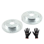 Set of 2 Rear Brake Discs for Dodge Durango/Jeep Grand Cherokee (2011–2020) S-53061