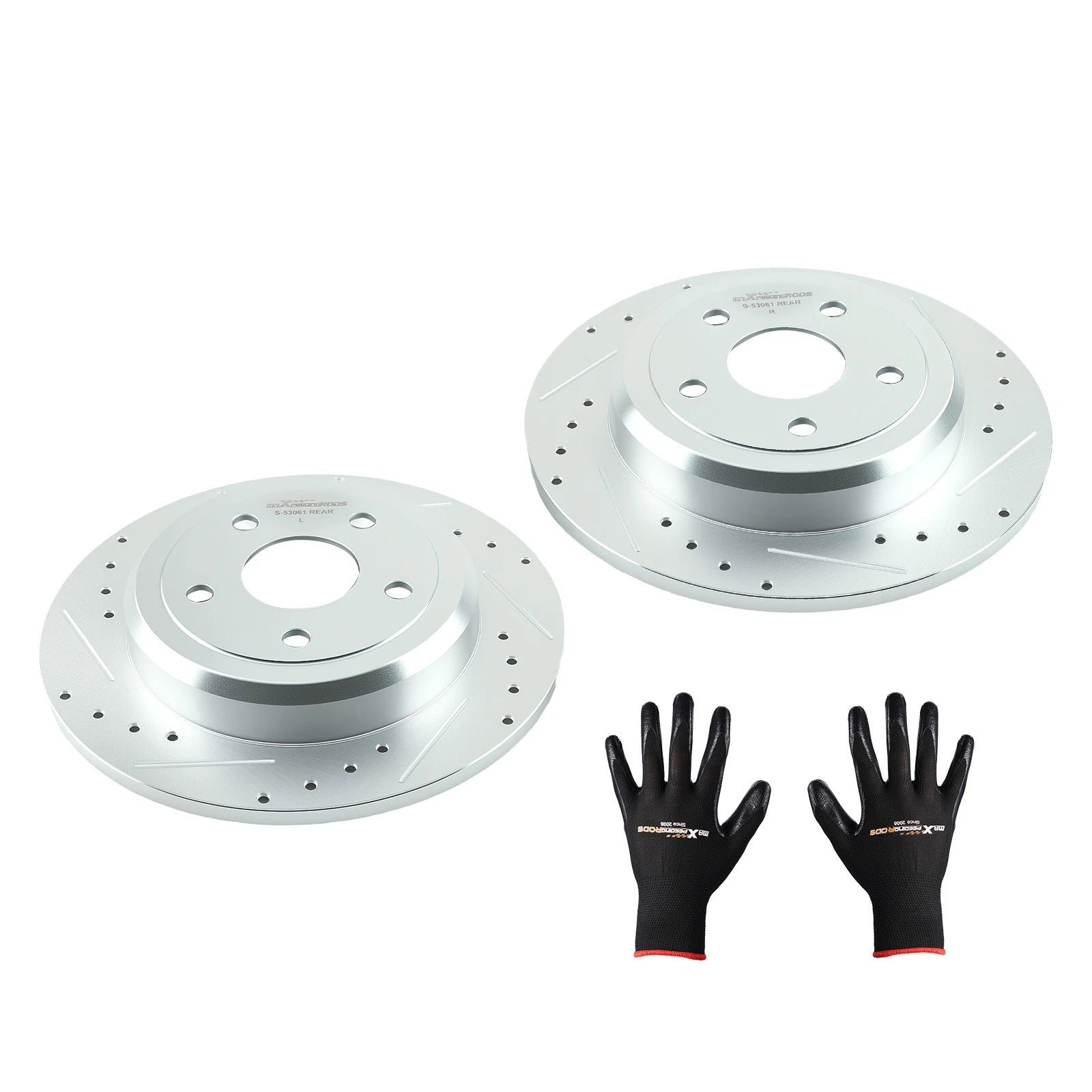 Set of 2 Rear Brake Discs for Dodge Durango/Jeep Grand Cherokee (2011–2020) S-53061
