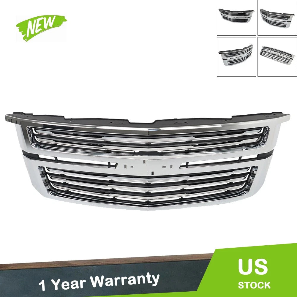 Front Upper Grille Chrome for Chevy Tahoe/Suburban LTZ (2015–2020) GM1200704