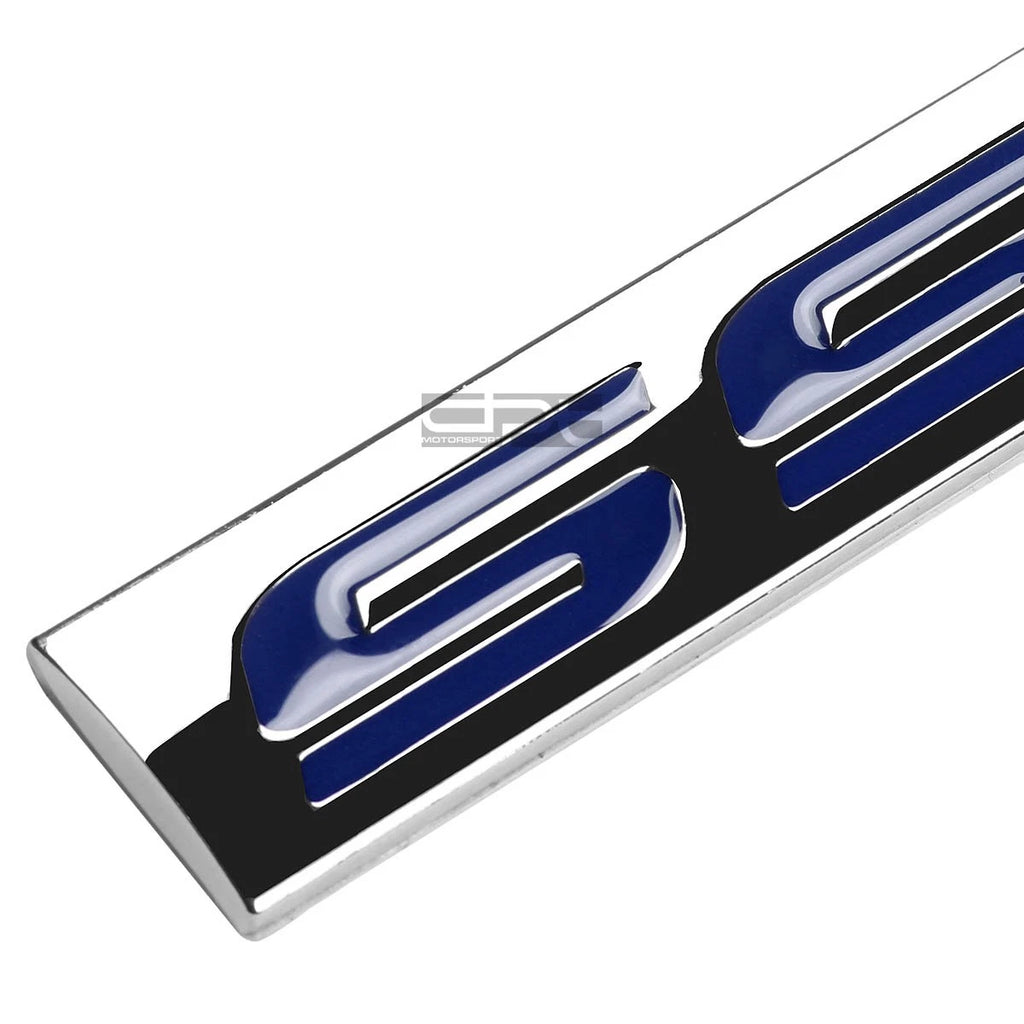 3D Polished Blue Lettering Emblem Badge for Chevrolet SS (2014–2017)