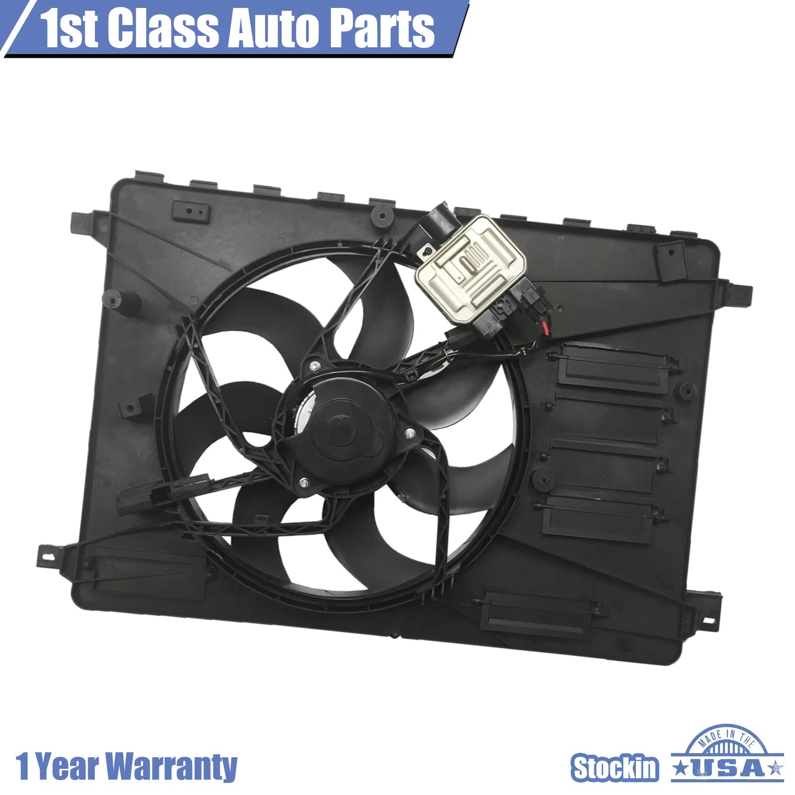 Cooling Fan Assembly w/ Module Control for Land Rover LR2 (2008–2014) LR026078