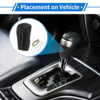 1pc Gear Shift Knob Cover for Toyota RAV4 (2013–2016) Black Beige Faux Leather