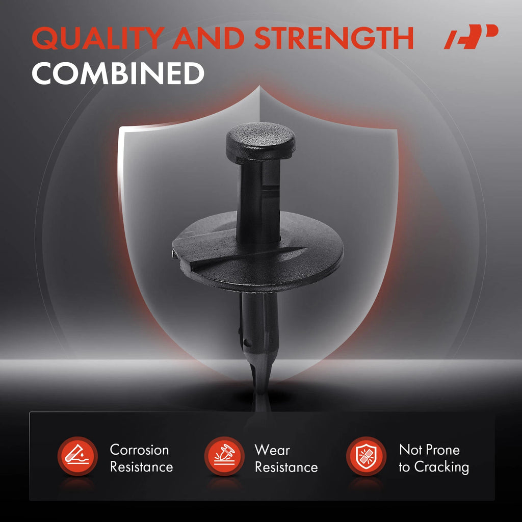 30x Nylon Black Splash Shield Retainer for GM Vehicles