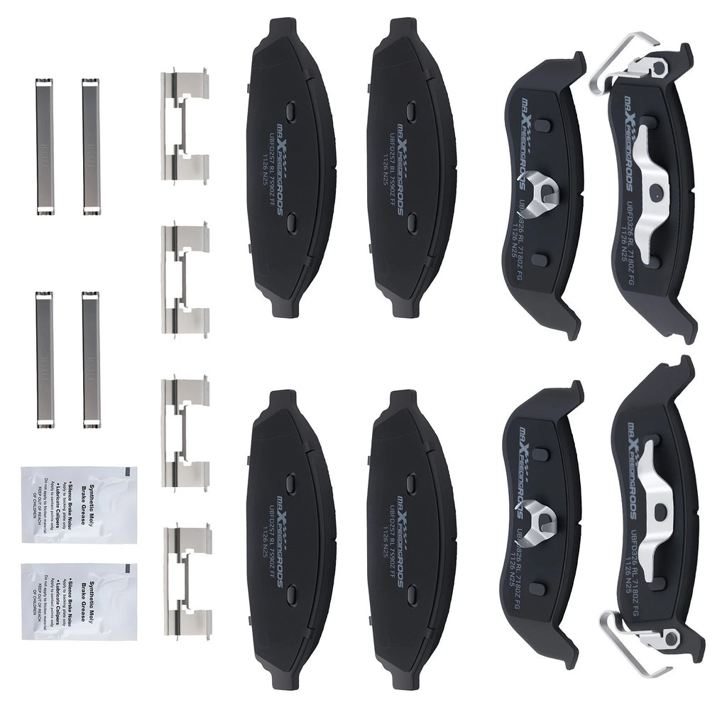 8pcs Ceramic Brake Pads Kit for Ford Crown Victoria (2003–2011) D931 D932