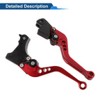Adjustable Short Brake Clutch Levers for BMW F650GS (2008–2012) Red 1 Pair