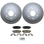 Rear Brake Kit 345mm Disc Rotors & Bosch Ceramic Pads for Cadillac Chevrolet GMC