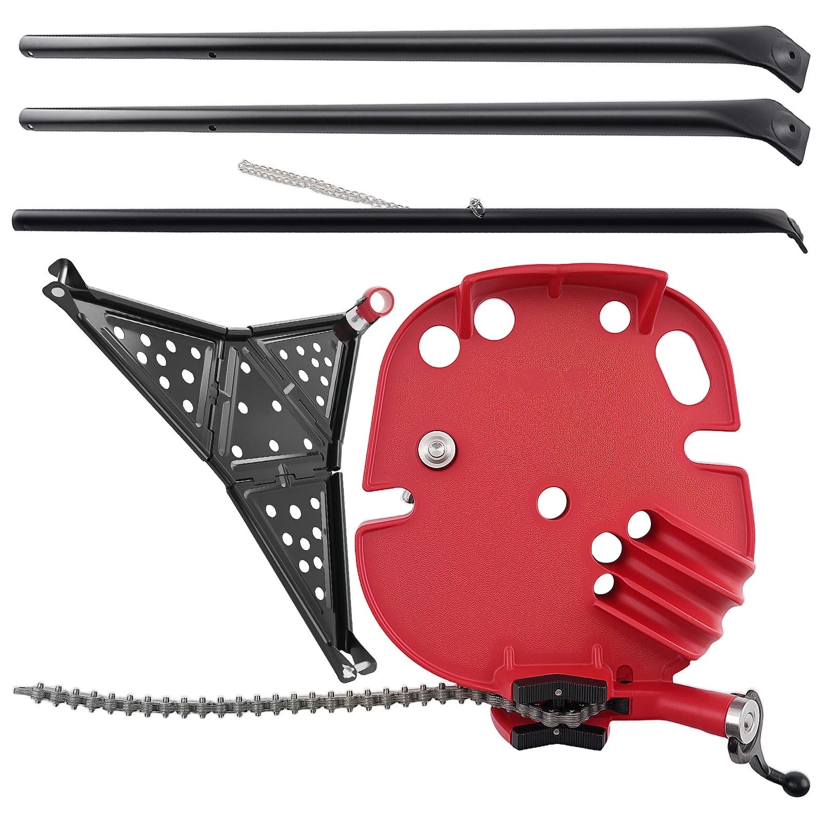 Portable Chain Vise Stand Tripod for Pipe 1/8"–6" (600kg, Carbon Steel) (For 2000–2000)