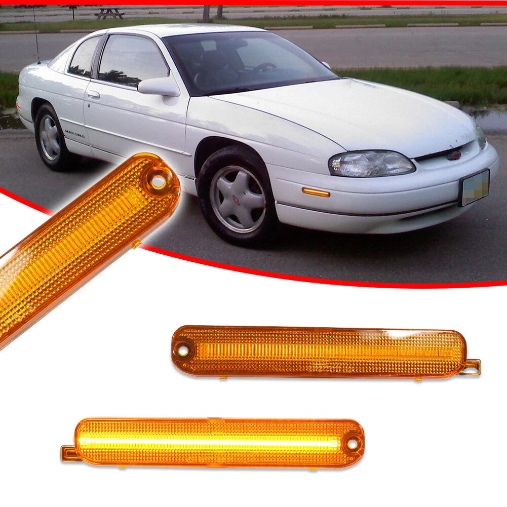 Set of 2 Front Fender Amber LED Lamps for Chevy Lumina, Monte Carlo