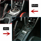 Carbon Fiber Gear Shift Panel Trim for Toyota 86 Subaru BRZ Scion FR-S (2012-2020)