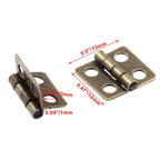 50Pc Mini Hinge for Wooden Box Jewelry Chest Craft Cabinet (12x13mm)