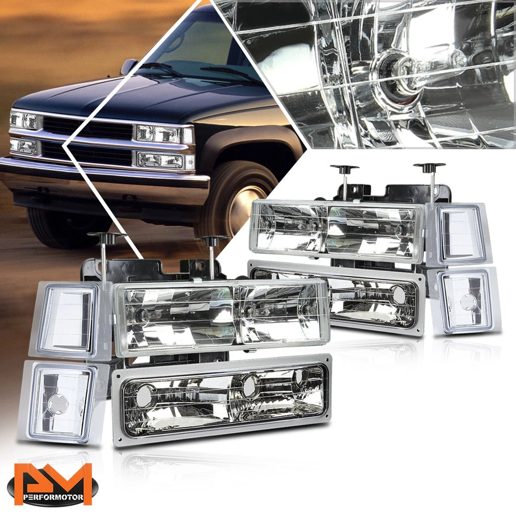 Set of 4 Tape-On Side Window Visors for Chevy GMC C/K Series (1988–2000)