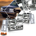 Set of 4 Tape-On Side Window Visors for Chevy GMC C/K Series (1988–2000)