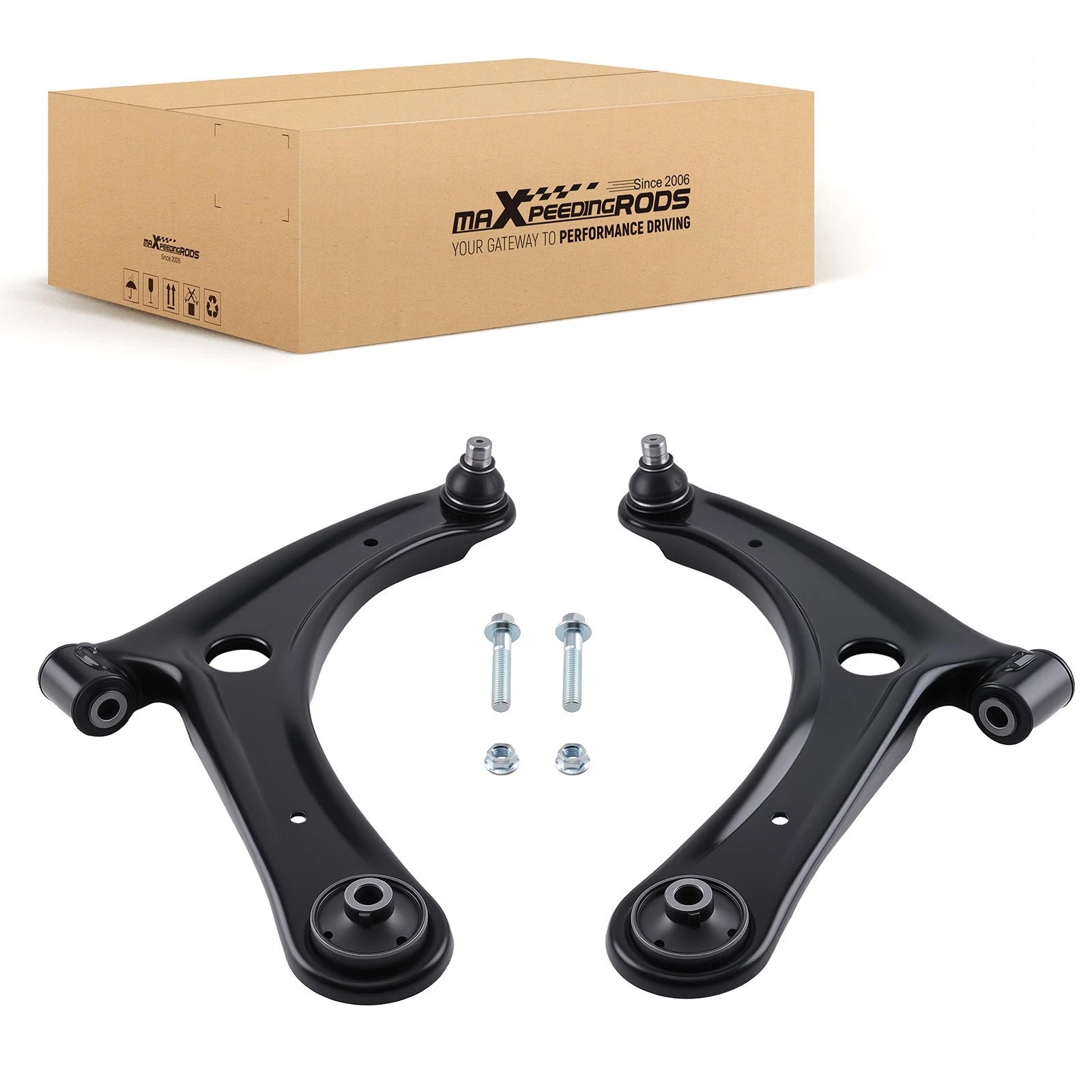 2X Front Lower Control Arms with Ball Joints for Jeep Patriot Compass (2007–2017)