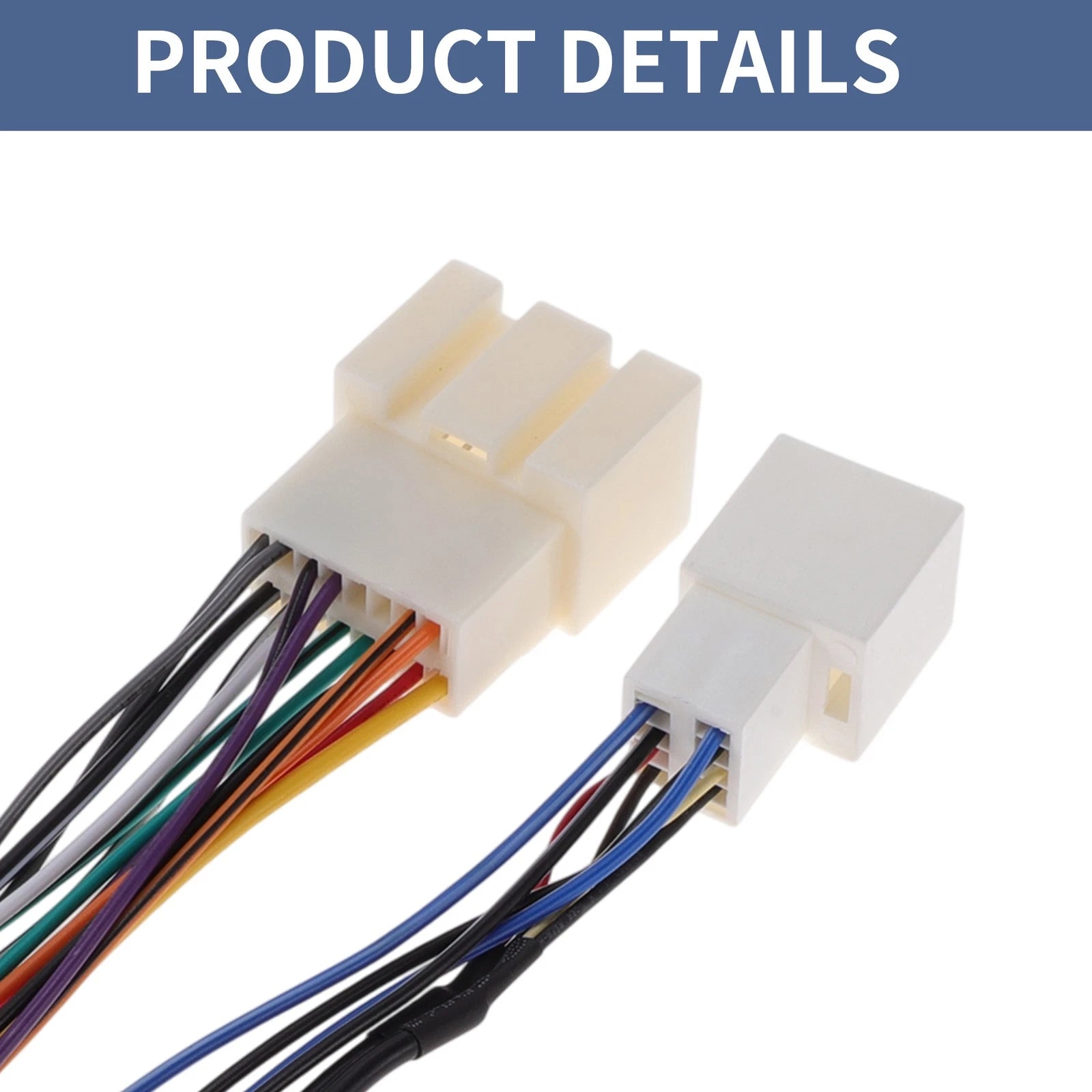Set of 2 Car Stereo CD Player Wiring Harness for Ford Crown Victoria (1998–2001)