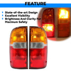 Tail Lights for Toyota Tacoma (1995–2000) with Bulbs