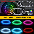 2X LED Wheel Rim Ring Lights for Universal Fit (17.5")