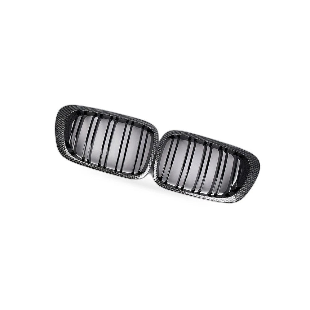 Carbon Fiber Twin Line Bumper Grille for BMW E46 M3 Coupe (1998–2002)