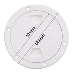 4-Inch Round Boat Inspection Hatch Cover for Marine Accessories (143X101mm)