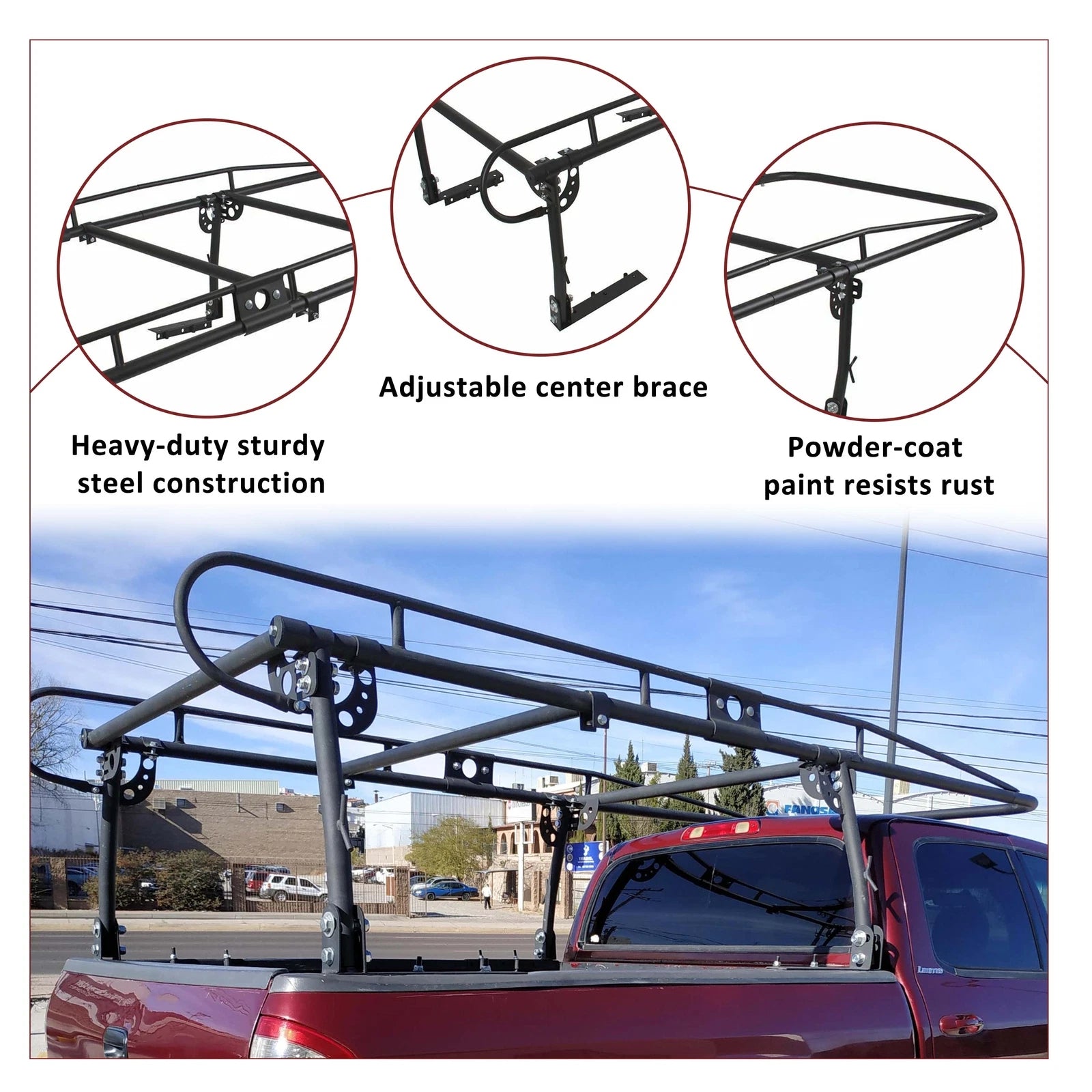 Truck Bed Rack for Pickup (1000 lbs Capacity)