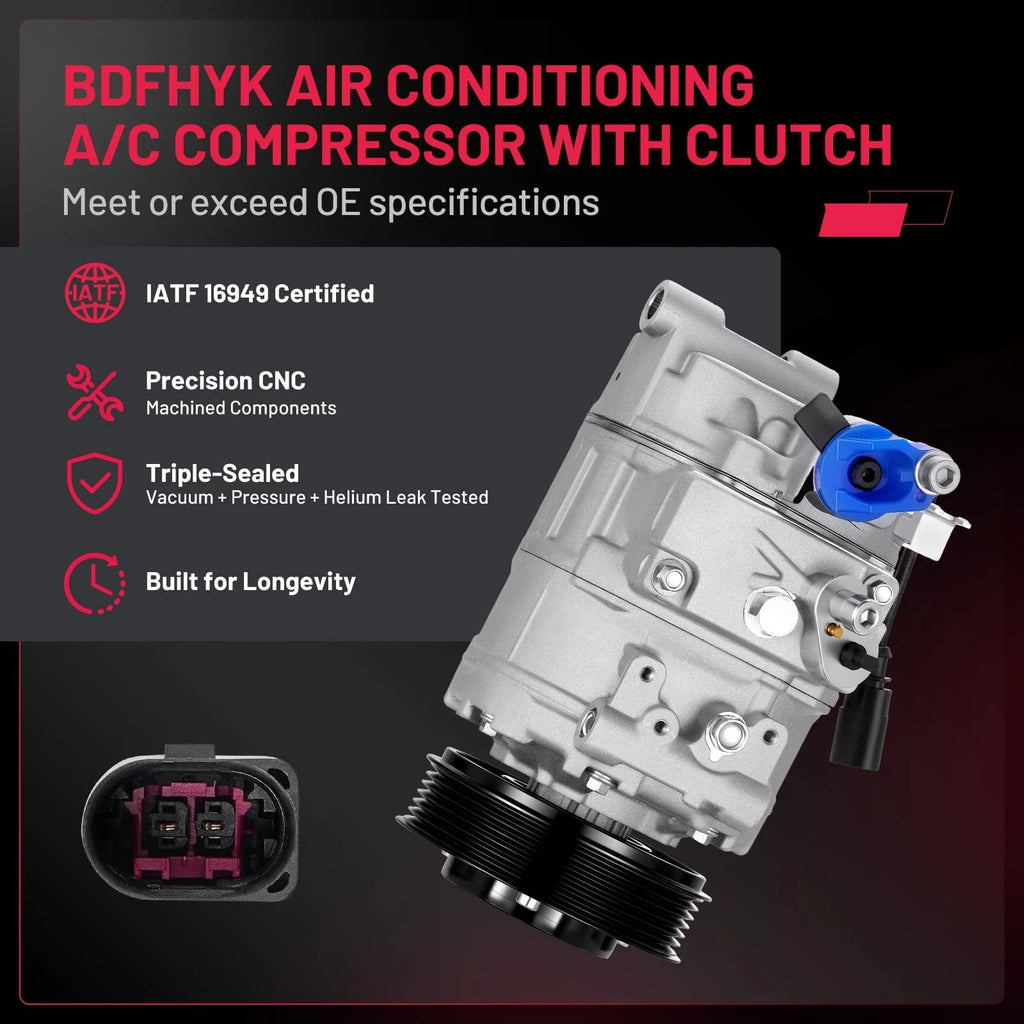 AC Compressor with Clutch for Nissan Altima 2007, Rogue Select 2014-2015