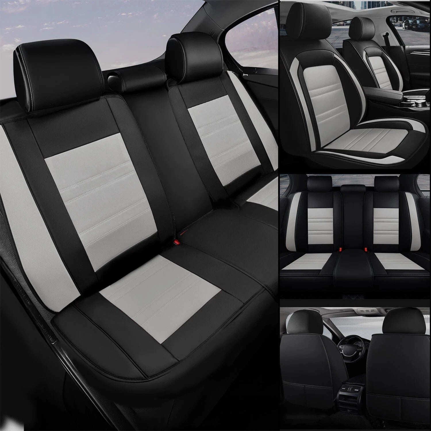 Set of 5 Leather Seat Covers for Silverado 1500 2500
