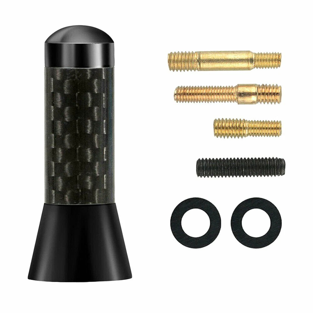 Car Antenna Kit for Universal Vehicles (1.4 inches, Carbon Fiber)