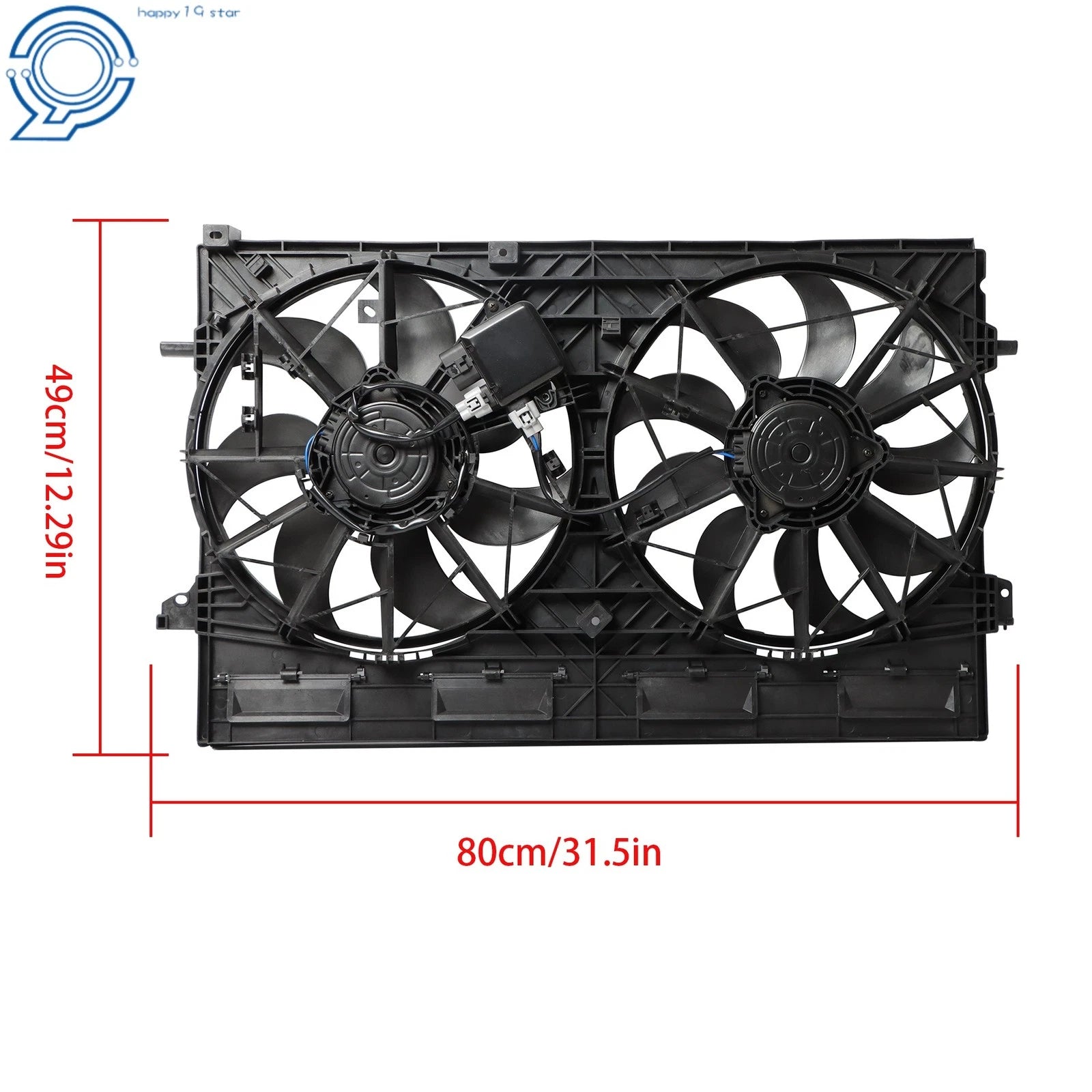 Dual Radiator Cooling Fan Assembly for Nissan Rogue (2021-2023)