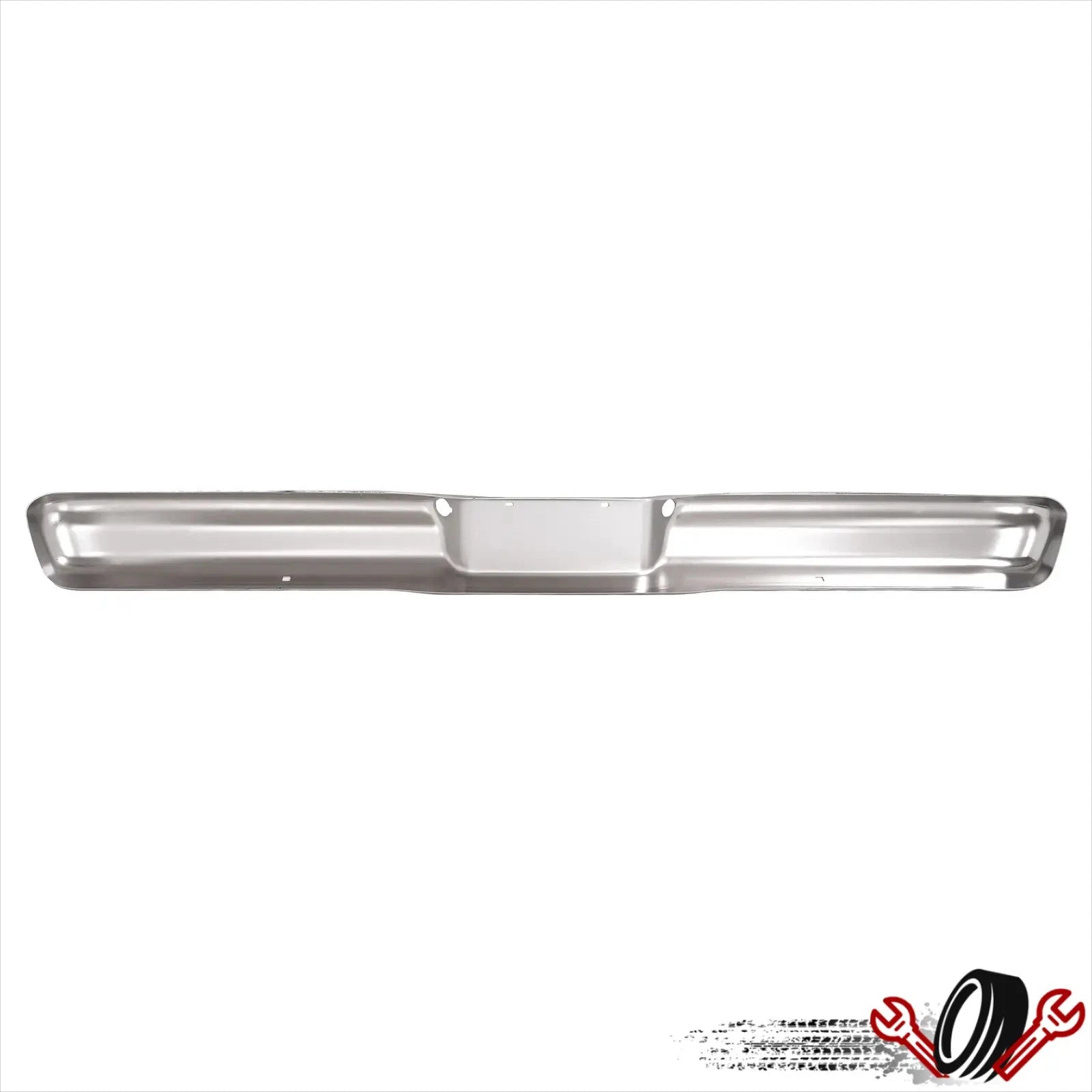 Chrome Steel Rear Bumper Face Bar for Ford F-150 Bronco (1973–1979)