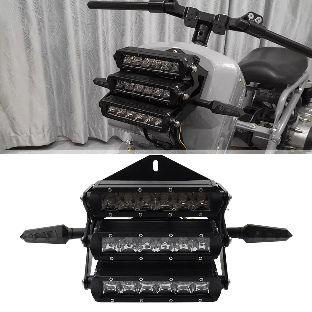 Triple Headlight Kit for Honda Ruckus Zoomer GY6 Scooter (2003-2023)