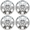 16" Silver Push-On Wheel Cover Hubcaps for Steel Wheels - 6 Spoke Altima Style