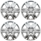 16" Silver Push-On Wheel Cover Hubcaps for Steel Wheels - 6 Spoke Altima Style