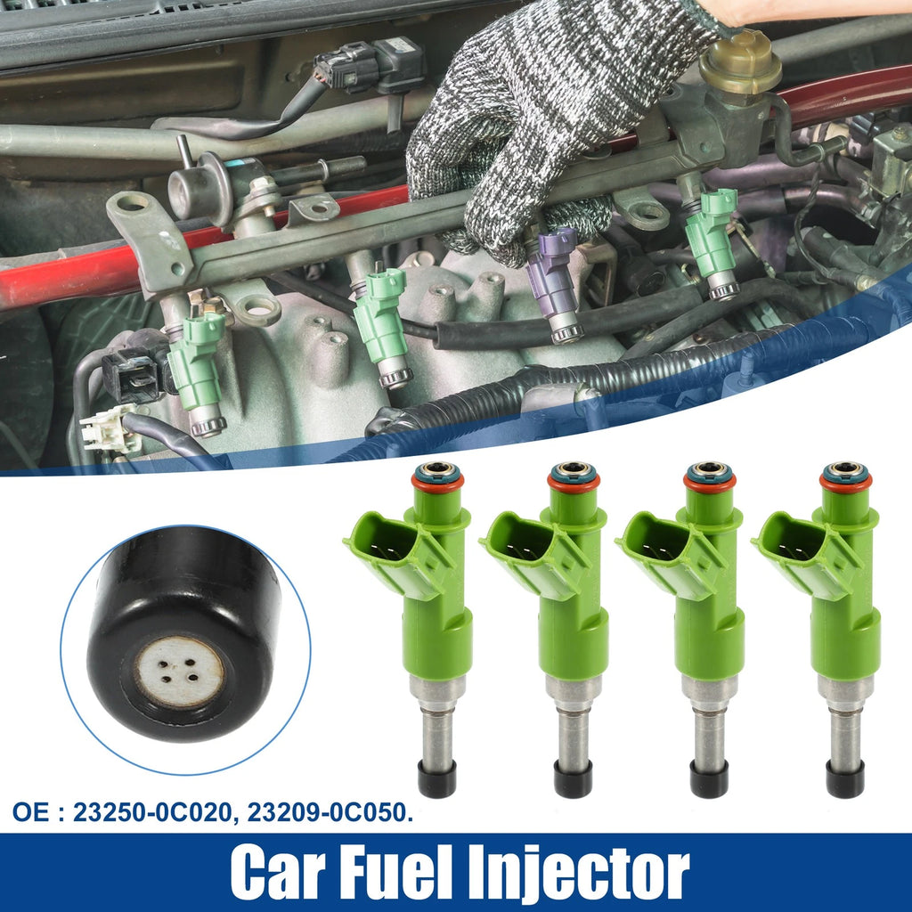 Set of 4 Fuel Injector Nozzles 23209-0C050 for Toyota Hilux Vigo (2005–2015)